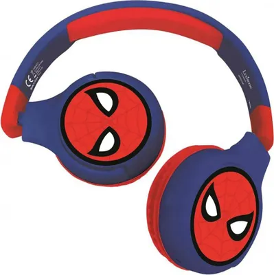 Immagine prodotto di Cuffie pieghevoli 2 in 1 Bluetooth® e con cavo con limitazione sicura del volume SpiderMan Design