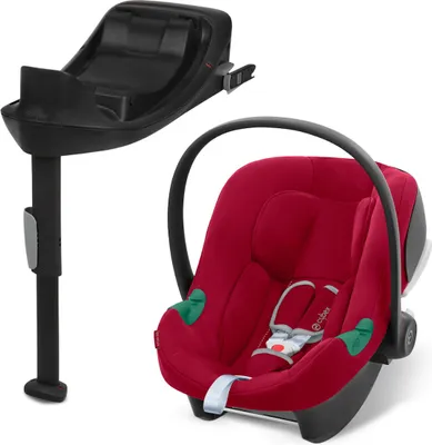 Immagine prodotto di Scoica auto Cybex Silver ATON B2 I-SIZE Dynamic Red, include baza ISOFIX Base One