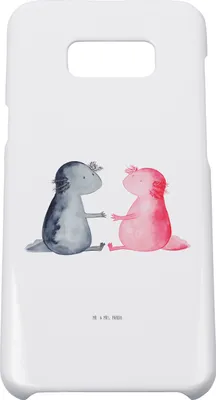 Produktbild von Mr. & Mrs. Panda Samsung Galaxy S8 plus Handyhülle  Axolotl Liebe - Weiß - Geschenk, Cover, Lurch, Handy, Hülle, Valentinstag, Case