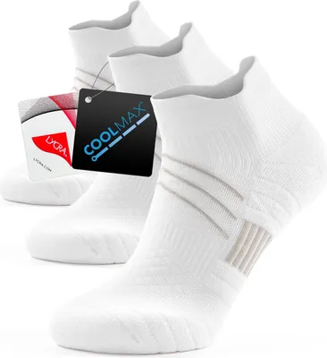 Produktbild von Sportsocken Kurz 3 Paar Baumwolle Weiß 43-46 Damen Herren Tennissocken