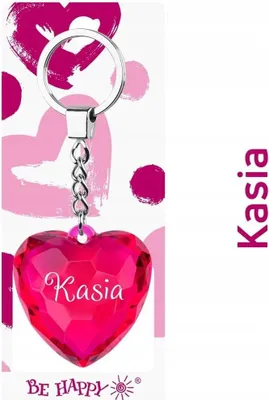 Zdjęcie produktu dla Brelok Serce Kasia - Be-Happy Gifts