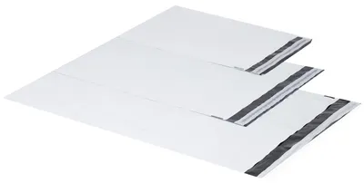 Produktbild von Weiße LDPE-Coex-Versandtaschen 25 × 35 cm 60 µ, 200 Stück