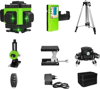Obrázek produktu pro Laserová vodováha, 12 čar, zelený paprsek, samonivelační, IE12A DC11G BL12 H15