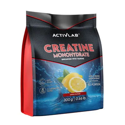 Image de Activlab Créatine monohydrate avec taurine – Poudre de créatine citron, 300 g