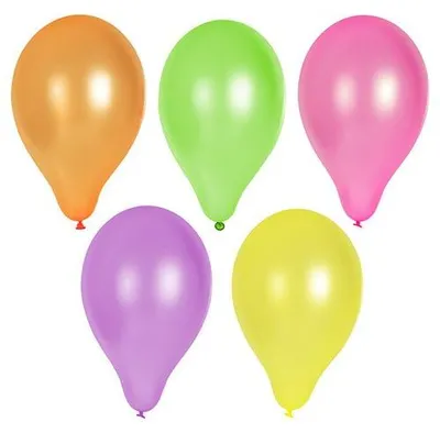 Produktbild von Luftballons Ø 25 cm farbig sortiert "Neon"