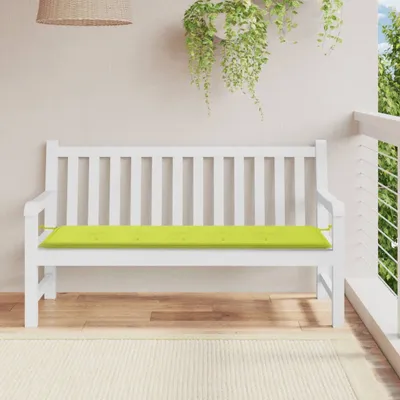 Immagine prodotto di The Living Store Cuscino per panca da giardino Verde chiaro 150x50x3 cm Tessuto Oxford