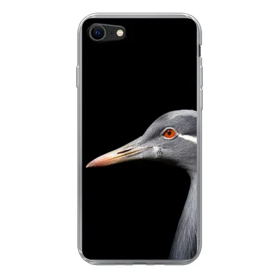 Produktbild von MuchoWow® Handyhülle Schutzhülle Hülle für iPhone 7 Kraniche auf schwarzem Hintergrund Silikon Softcase Handy Hülle