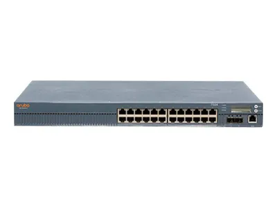 Zdjęcie produktu dla HPE Aruba Networking 7024 (RW), 4000 Mbit/s, 2048 użyt., IEEE 802.11ad, IEEE 802.11ax, IEEE 802.3af, IEEE 802.3at, 10,100,1000 Mbit/s, 3DES, AES, Przewodowa