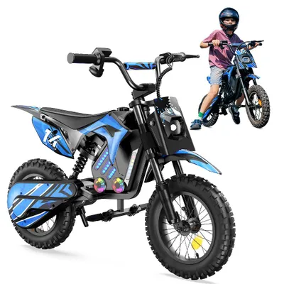 Produktbild von A14 Kinder Elektromotorrad 250W, Elektro Crossbike, 36V 5,2Ah Akku, 14 Zoll Reifen, Reichweite bis 22 km, bis 80 kg
