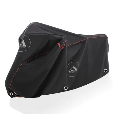 Produktbild von HikeMeister®  Fahrradabdeckung Wasserdicht Schwergewicht 300D Oxford Abdeckungen Fahrradschutzhülle Fahrradträger für 1/2 Fahrräder Wasserfest Atmungsaktiv Regenschutz Schutzbezug, Größe:Für 2 Fahrräder