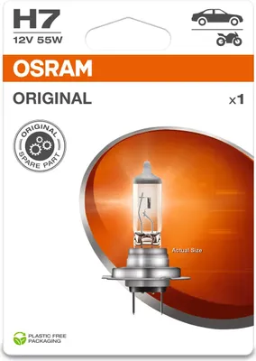 Zdjęcie produktu dla OSRAM ORIGINAL LINE H7 PX26d 12 V/55 W (1er Blister)