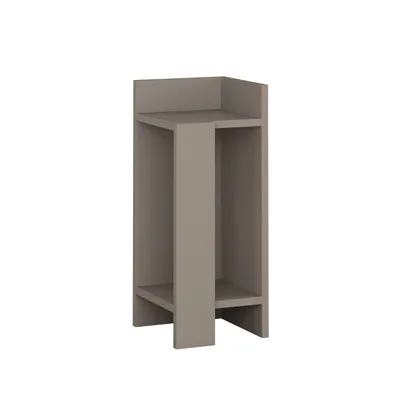 A 3D render of a modern nightstand.