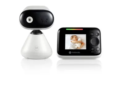 Produktbild von Motorola Nursery PIP1200 Babyphone mit Kamera - 2.8" Elterneinheit - 2 Wege Kommunikation - Zimmertemperatur - Infrarot Nachtsicht - 300 m Reichweite