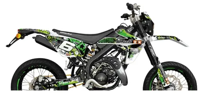 Obrázek produktu pro Samolepky Kit kapoty 22-dílná STAGE6 zelená černá Rieju MRT 2009/2022