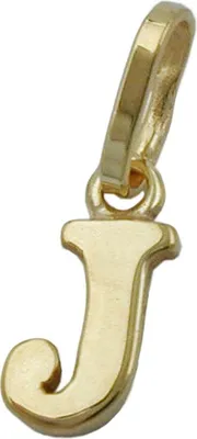 Obrázok produktu pre Prívesok 8x5mm písmeno J lesklé 9 karátové ZLATO