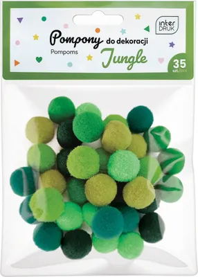 Produktbild von Interdruk Pompons 35 Stück Dschungel