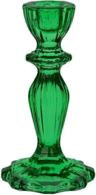 Obrázok produktu pre Luxusný sklenený svietnik 16 cm zelený