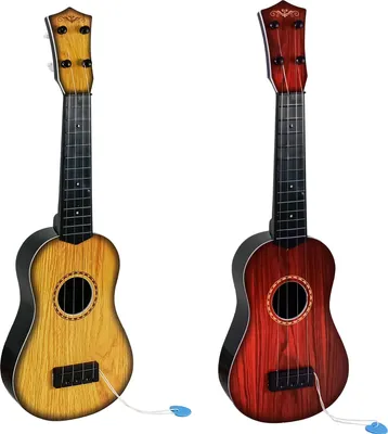 Produktbild von Gitarre 50 cm mit Plektrum in hellen und dunklen Farben