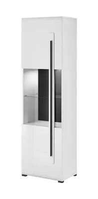 Produktbild von OXM vitrinen Tulsa Weiß glänzend 60 x 204 x 39 cm