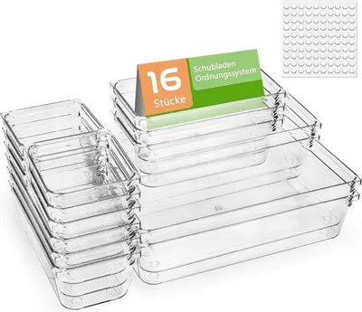 Produktbild von Famanu Schubladenorganizer 16-teilig - mit Antislippads