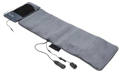 Obrázok produktu pre Masážna podložka na sedadlo, celotělová shiatsu masáž, funkcie ohrevu a vibrácií, farba: sivá