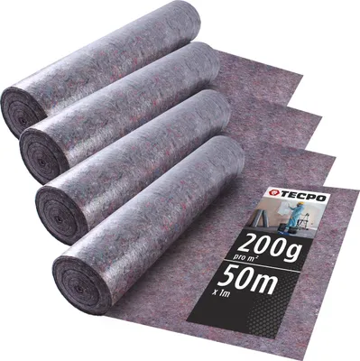 Produktbild von TECPO 4x Malervlies Abdeckvlies 50x1m rutsch- und wasserfest 200g/m²