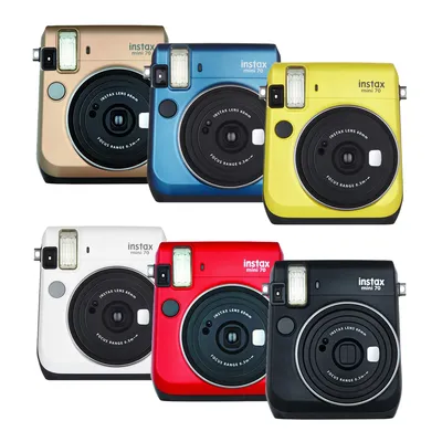 Produktbild von Fujifilm Instax mini 70, 62 x 46 mm, Weiß, 86 x 54 mm, 2/2, 0.6 - 3 m, Auto