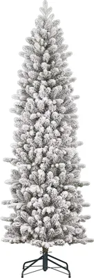 Produktbild von Black Box Trees Harma Weihnachtsbaum - Weihnachten Deko für Innenräume - Weihnachtsdeko mit 989 Zweigen - Künstlicher Baum mit Scharnierkonstruktion - 230 x 69 cm - Grün Frosted