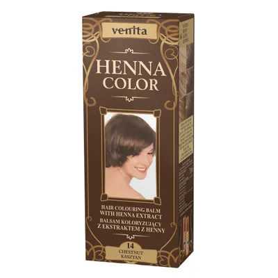 Zdjęcie produktu dla Venita Henna Color Balsam Koloryzujący Do Włosów Kasztan Nr 14, 75 Ml