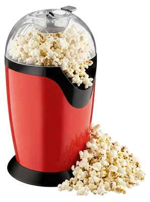 Heißluft-Popcornmaschine 1200 W, 2,5 l, ohne Öl, 3 Min.