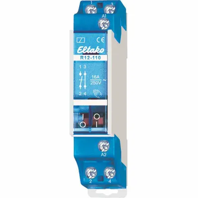 Produktbild von ELTAKO Installationsrelais 1TE teilelektronisch DIN-Schiene 1S 1Ö 8V/AC 16A 230V AC