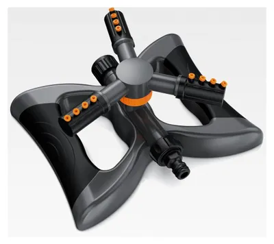 Produktbild von 3/4 Zoll Rasensprinkler - 360 Grad Kreisregner - Garten - Rotierender Wasser Sprinkler - mit Schnellkupplung