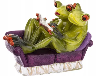Obrázek produktu pro Art-Pol Žáby na pohovce Figurka Dekorativní 11 cm
