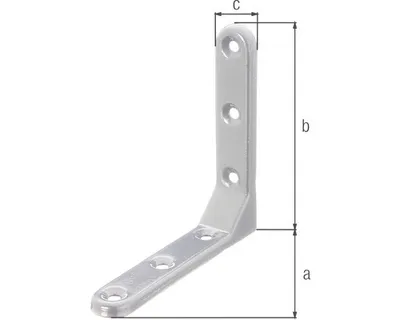 Obrázek produktu pro Úhelník s plastovým potahem103x103x21 mm, hliníkově šedá 1 ks