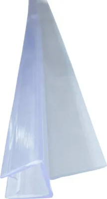 Produktbild von Bagnoxx Duschdichtung, Schleiflippendichtung für Duschkabine im Bad, 100cm Länge, 8mm Glasstärke, transparentes Wasserabweisprofil als Türdichtung unten, PVC Duschlippe an der Glastür