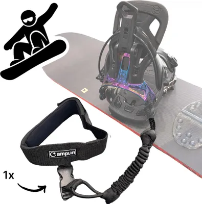Produktbild von Amplifi Web Leash Pro Snowboard Snowscooter Safty Sicherungsseil schwarz
