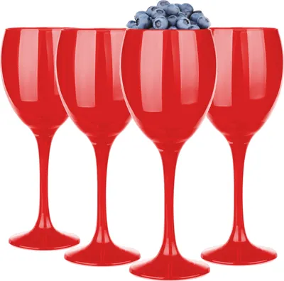 Produktbild von GLASMARK® Rot Weißweinglas 4-Set 300ml Große (max. 325ml) 4 Stück Rotweingläser Weinkelch Weinglas VINO auf Fuß - Hochwertige Qualität