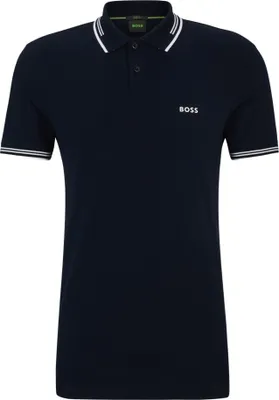 Productafbeelding van BOSS herenpolo, donkerblauw, model Paul, maat XXL (EU)