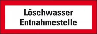 Produktbild von Dreifke® Schild I Feuerwehrschild Löschwasser Entnahmestelle, Aluminium, 297x...