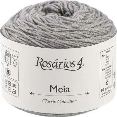 Zdjęcie produktu dla Rosários 4 Meia 09 Medium Grey Przędza dziewiarska