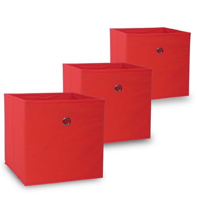 StickandShine Aufbewahrungsbox 10 Stück 33 x 33 x 33 cm Faltbox ohne Deckel  Stoffbox Aufbewahrungsbox (10er SET 33x33x33) in verschiedenen Farben 33cm