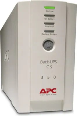 Produktbild von APC Back-UPS CS - BK350EI - Unterbrechungsfreie Stromversorgung 350VA (4 Ausgänge IEC, Überspannungsschutz)