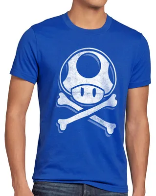 Produktbild von A.N.T. Toadskull Herren T-Shirt mario totenkopf videospiel konsole world