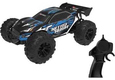 Image de Voiture Radiocommandée Nitro Rush, 1/18 Echelle, 2.4 GHz, Tout-Terrain, Batterie Rechargeable, 10 km/h, Dès 5 Ans