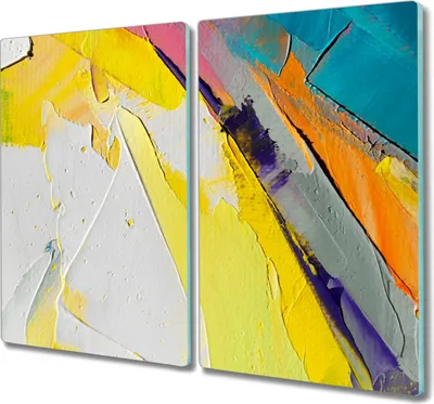 Produktbild von Coloray Hackbrett Küchenbrett Kochplattenabdeckung Schneidebrett Herdabdeckplatte 2x30x52 cm - Napaćkana Farbe