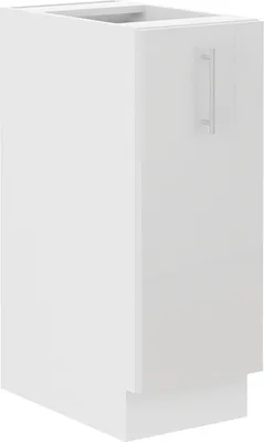 Produktbild von Küche Lara Weiß Hochglanz Unterschrank 30 cm Schrankauszug Küchenschrank