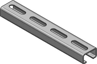 Produktbild von MEFA Montageschiene C-Profil V4A, 35/21/2mm, Stange mit 3m, 1 Stk.