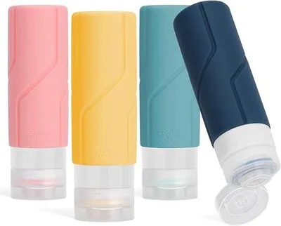 Produktbild von Famanu Reisflaschen 100 ml - Nachfüllbar & Leckfrei, 4 Stück
