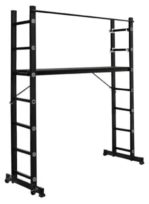 Obrázek produktu pro Žebříkové lešení hliníkové KMH0507A, 192x180x160cm s plošinou