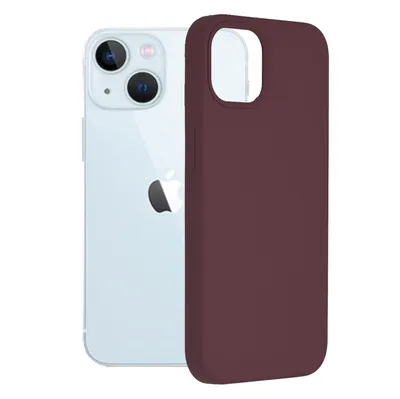 Produktbild von Techsuit Color Silicone Back Cover Hülle für Apple iPhone 13 - Lila